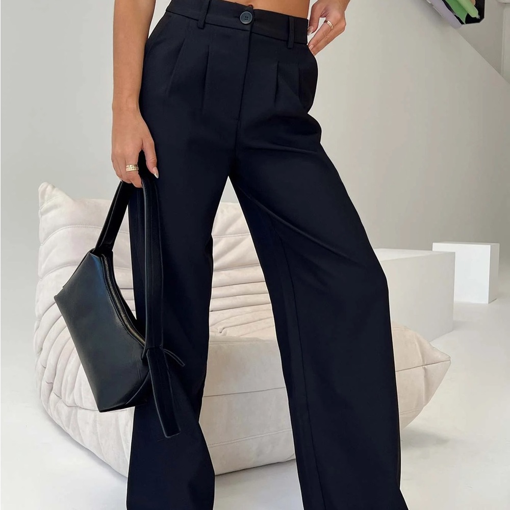 Princess Polly Black Archer Pants